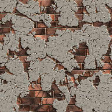 kırık tuğla duvar. sorunsuz tileable doku.