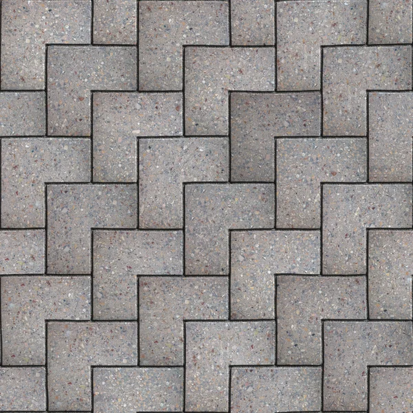 Gray Square Pavement. Seamless Tileable Texture. — Stock Photo, Image