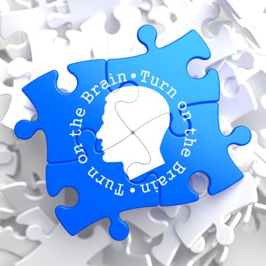 beyin üzerine çevirmek: mavi bulmaca.