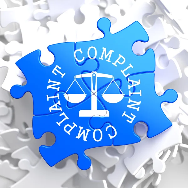 Complaint Concept on Blue Puzzle. — Stock Photo, Image