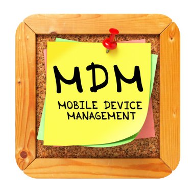 MDM. sarı etiket üzerinde Bülteni.
