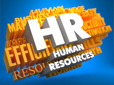 menselijke hulpbronnen. wordcloud concept.