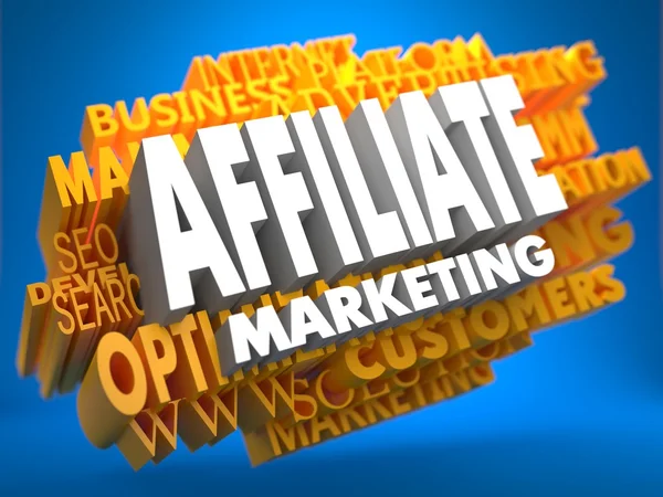 Affiliate Marketing. Wordcloud- koncept . - Stock-foto