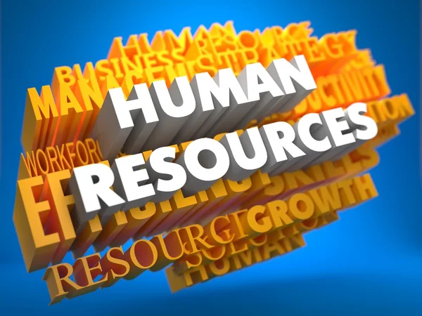 Human Resources. Wordcloud Concept. — Stock Photo, Image