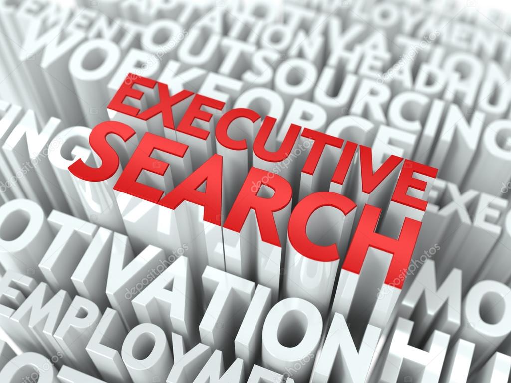 Executive Search. Wordcloud Concept.