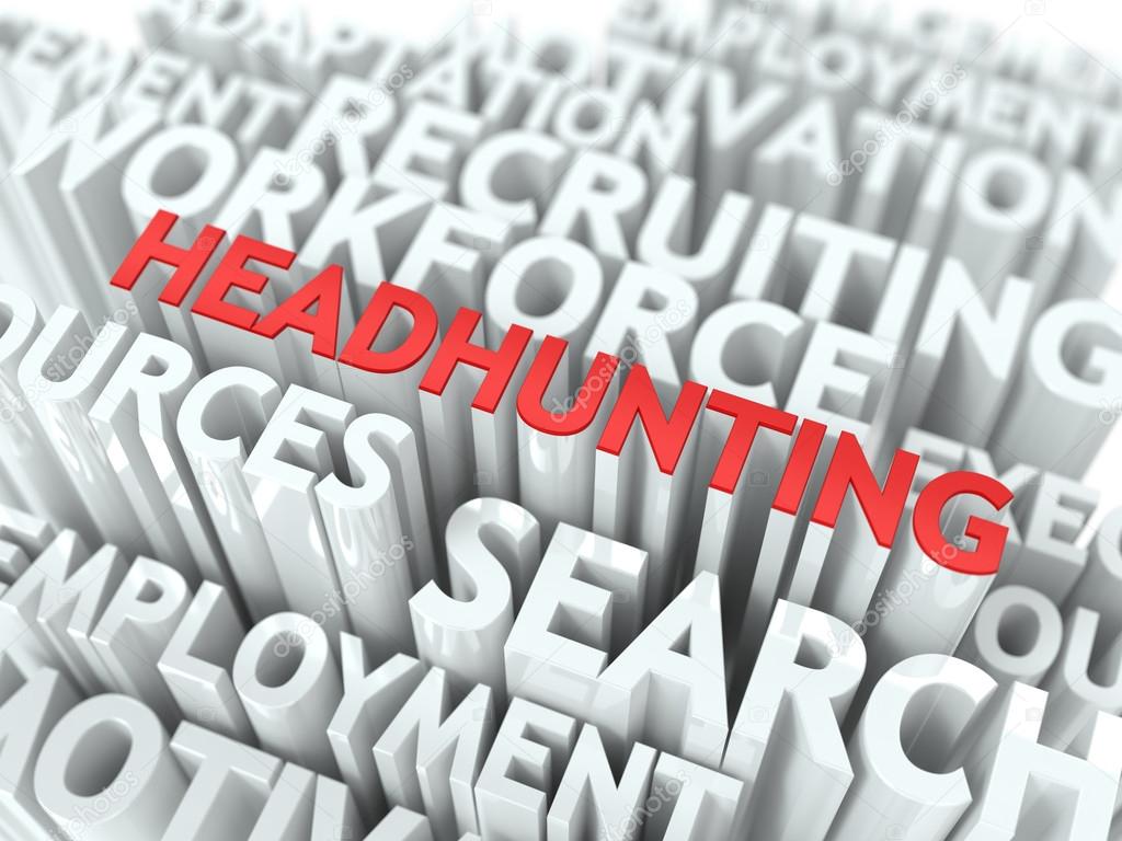 Headhunting. Wordcloud Concept.