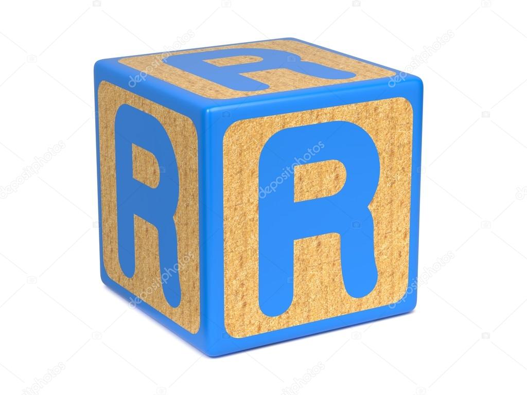 Letter R On Childrens Alphabet Block Stock Photo By C Tashatuvango