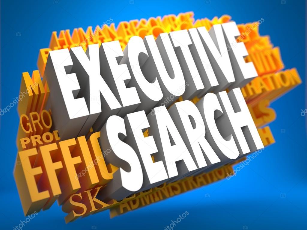 Executive Search. Wordcloud Concept.