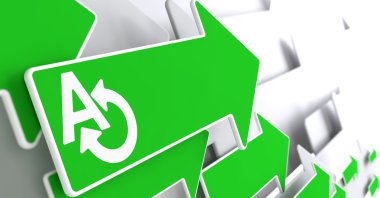 Yeşil ok kavram tercüme.