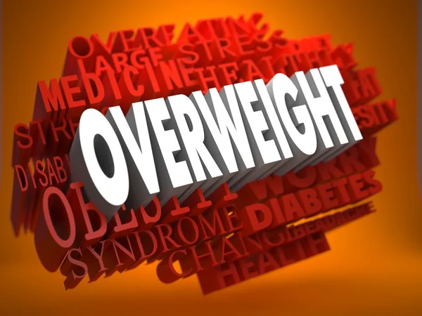 Concepto de sobrepeso . —  Fotos de Stock