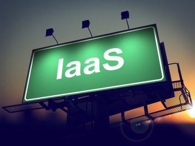 IaaS - sunrise arka planda billboard.