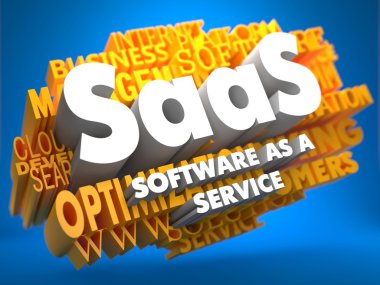 Saas. wordcloud kavramı.
