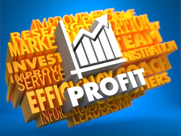 Profit. Wordcloud Concept. — Stock Photo, Image