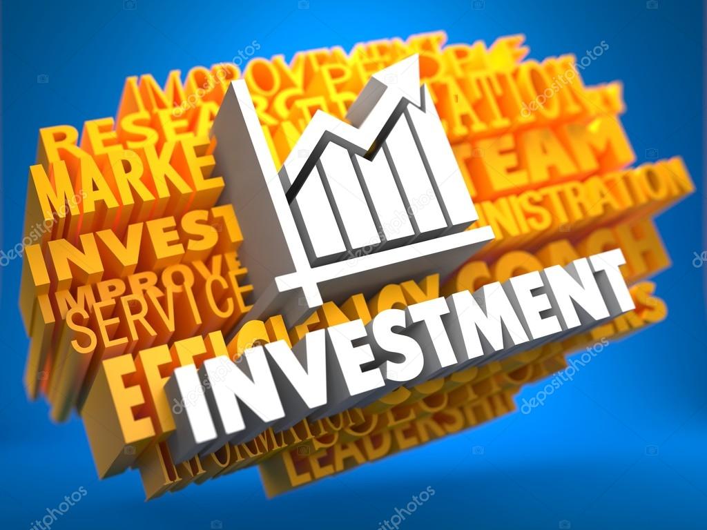 Investment. Wordcloud Concept.