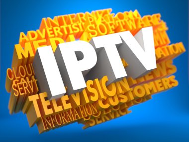 IPTV. Wordcloud Concept. clipart