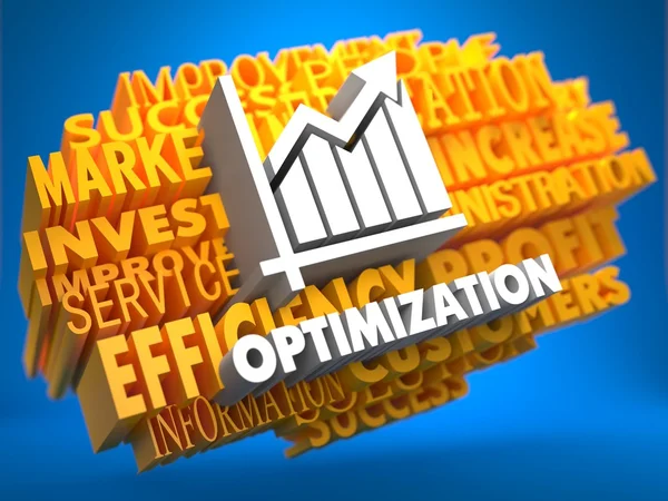 Optimization. Wordcloud Concept. — Stock Photo, Image