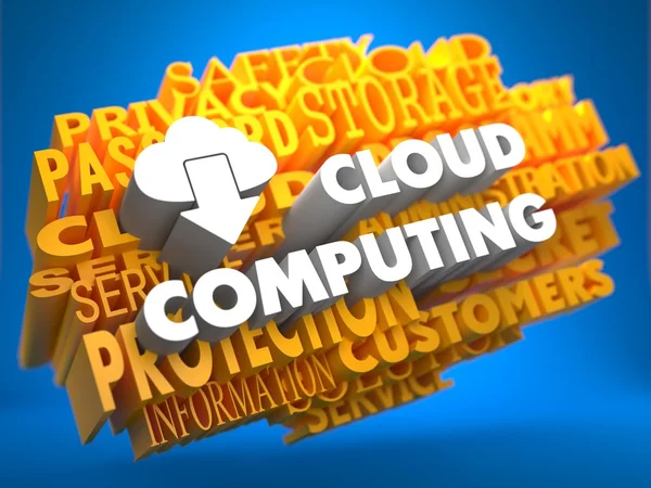 Concepto de computación en nube. —  Fotos de Stock