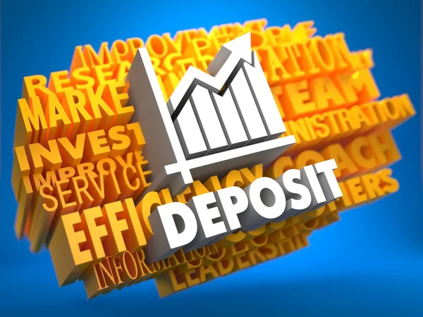 Deposit. Wordcloud Concept. — Stock Photo, Image
