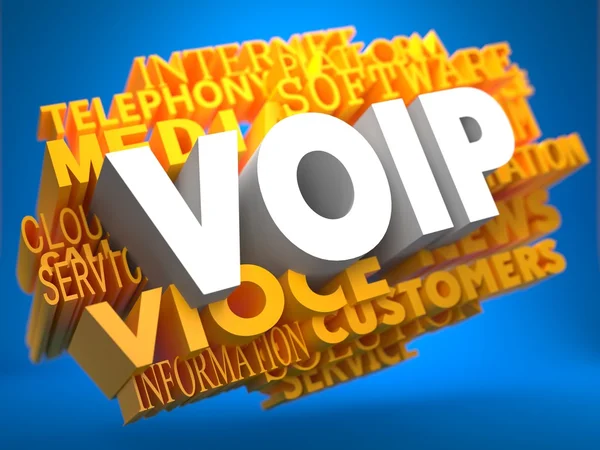 Voip。wordcloud 概念. — 图库照片