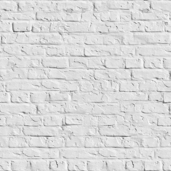 White Brick Wall - Seamless Texture. — Stock Photo, Image