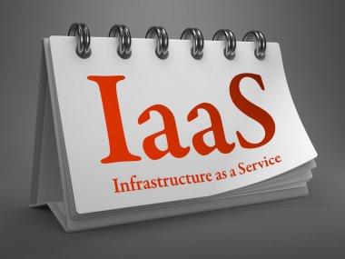 IaaS konsepti ile masaüstü takvimi.