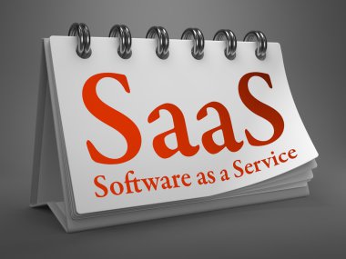 saas konsepti ile masaüstü takvimi.
