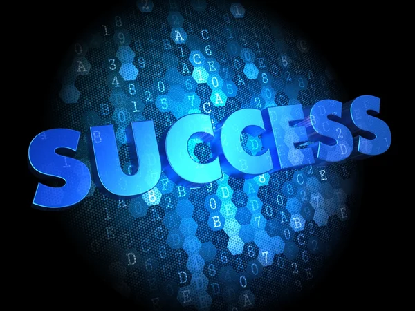 Success on Dark Digital Background. — Stock Photo, Image