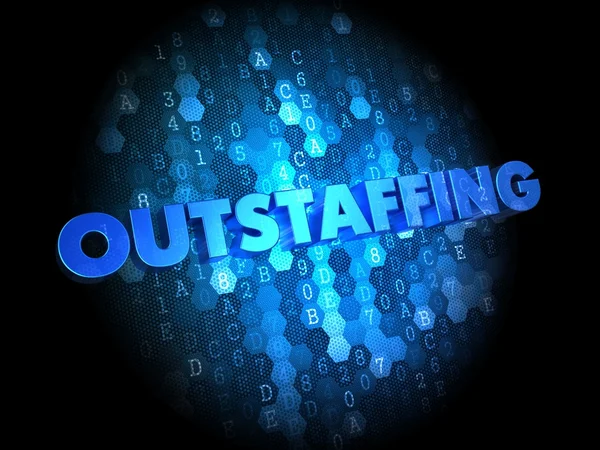 Outstaffing Concept on Digital Background. — Stock Photo, Image