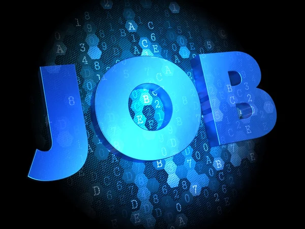 Job on Dark Digital Background. — Stock Photo, Image