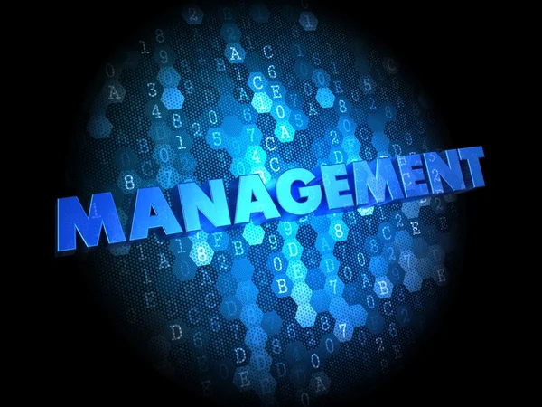 Management on Dark Digital Background. — Stock Photo, Image
