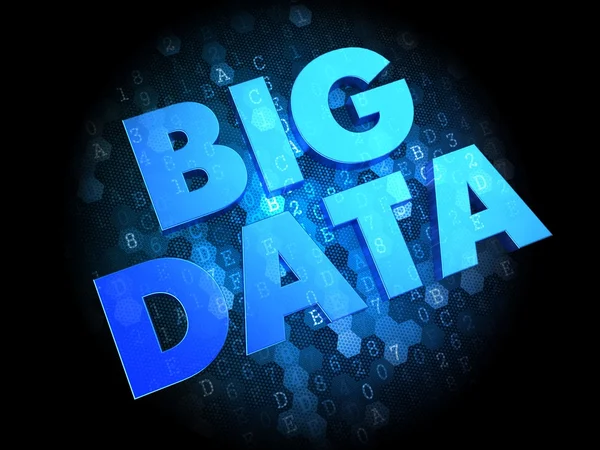 Big Data sobre fondo digital . —  Fotos de Stock