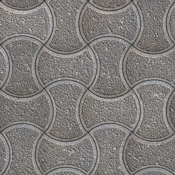 Wavy Paving Slabs. Seamless Tileable Texture. — Stock Photo, Image