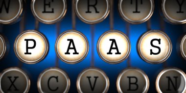 PaaS eski daktilo 's anahtar taşı.