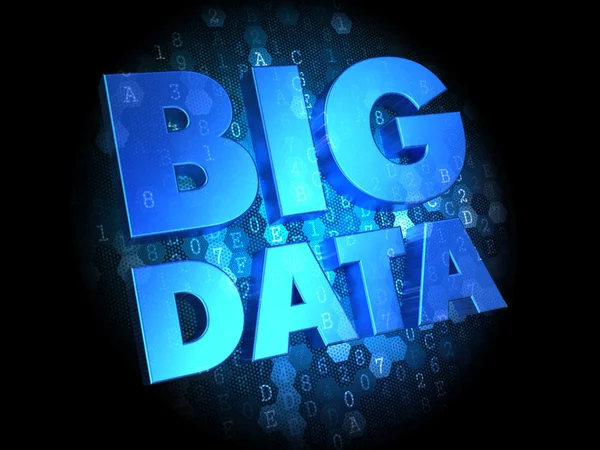 Big Data on Dark Digital Background. — Stock Photo, Image