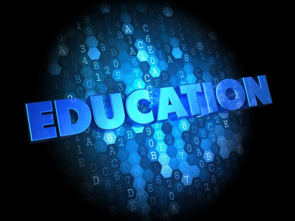 Education on Dark Digital Background. — Stock Photo, Image