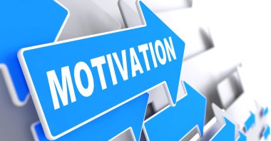 motivasyon üzerinde mavi ok.