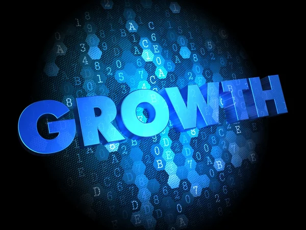 Růst na digitální pozadí. — Stock fotografie