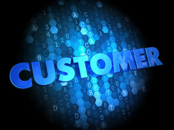 Customer on Digital Background. — Stock Photo, Image