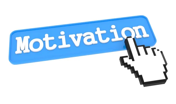 Motivation Button with Hand Cursor. — Stock Photo, Image