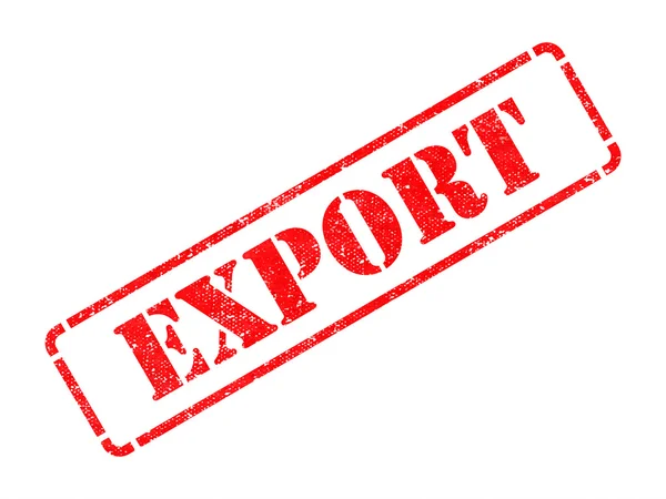 Export on Red Rubber Stamp. — Stock Photo, Image