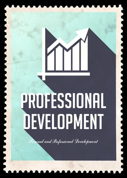 Professional Development on Blue in Flat Design. — Stock Photo, Image