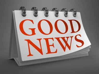 Masaüstü takvim üzerinde iyi haber.