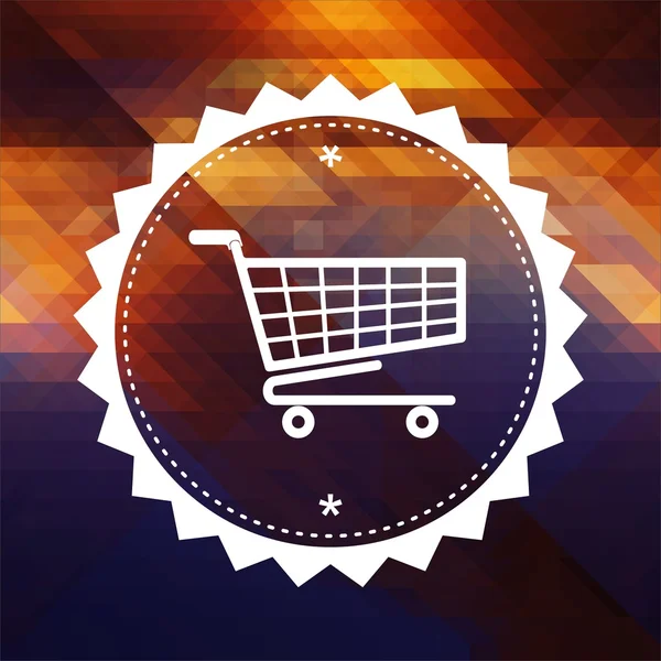 Shopping Concept on Triangle Background. — Stock Photo, Image