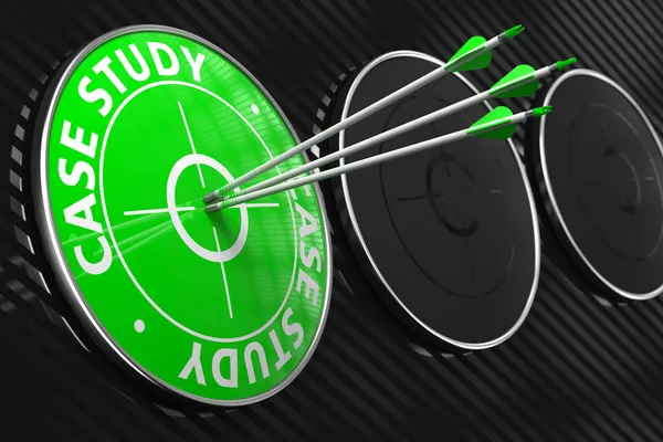 Case Study - Green Target. — Stock Photo, Image