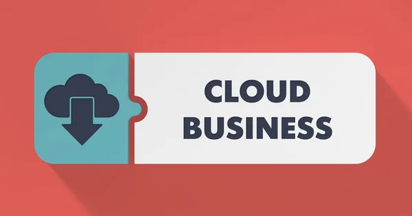 Concept Cloud Business en Flat Design . — Photo