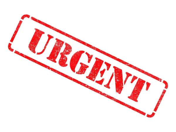 Urgent -  Red Rubber Stamp. — Stock Photo, Image