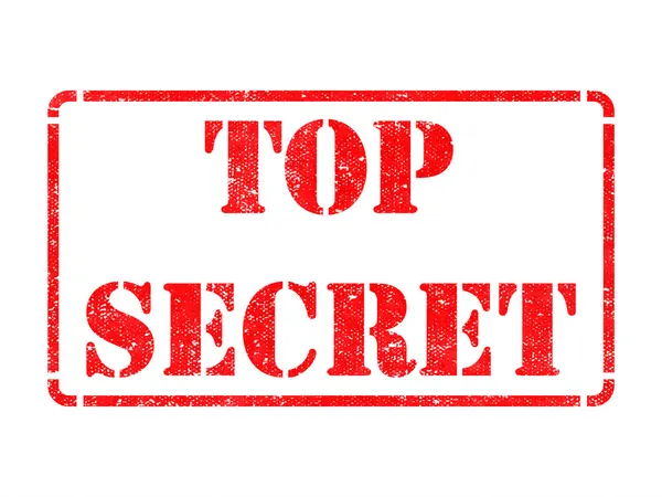 Top Secret -  Red Rubber Stamp. — Stock Photo, Image