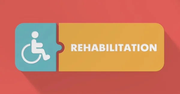 Rehabilitation Concept in Flat Design. — Stock Photo, Image