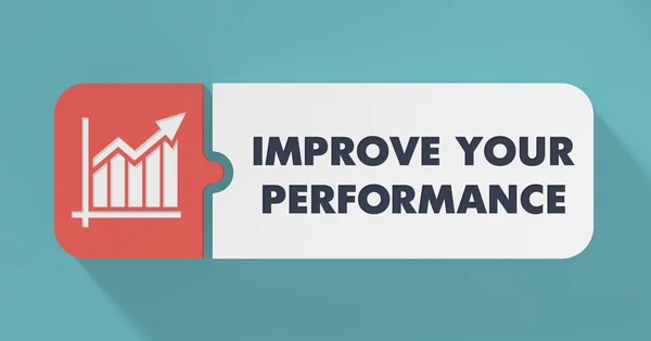 Améliorez votre concept de performance en conception plate . — Photo