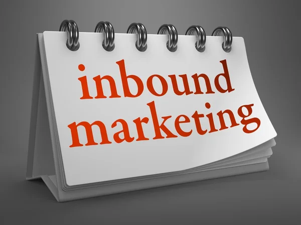 Inbound Marketing Concept on Desktop Calendar. — Stock Photo, Image